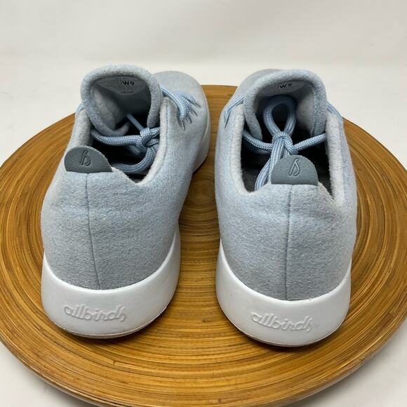 ALLBIRDS Wool Runners Frost Pale Blue Sneakers Size 9 - Picture 7 of 10